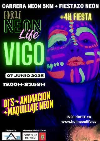 Fechas, información, programa, cartel, imágenes, mapa y ubicación de Holi Neon Life  en  Vigo