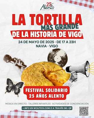 Fechas, información, programa, cartel, imágenes, mapa y ubicación de La Tortilla Más Grande de la Historia de Vigo