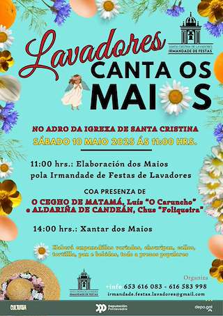 Fechas, información, programa, cartel, imágenes, mapa y ubicación de Lavadores Canta os Maios  en  Vigo