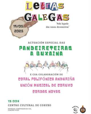 Fechas, información, programa, cartel, imágenes, mapa y ubicación de Letras Galegas de Coruxo  en  Vigo