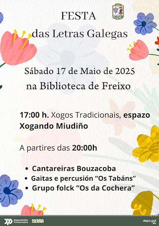 Fechas, información, programa, cartel, imágenes, mapa y ubicación de Letras Galegas do Freixo  en  Vigo