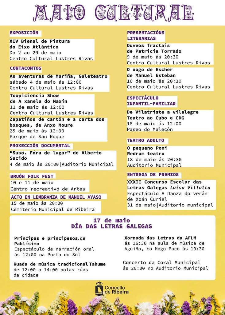 Letras Galegas - Maio Cultural (2024) en Ribeira