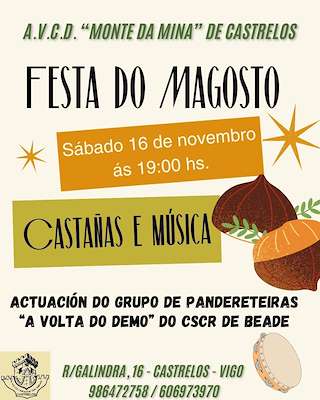 Fechas, información, programa, cartel, imágenes, mapa y ubicación de Magosto de Castrelos   en  Vigo