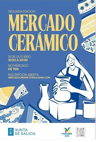 Fechas, información, programa, cartel, imágenes, mapa y ubicación de II Mercado Cerámico de Teis (2025)  en  Vigo