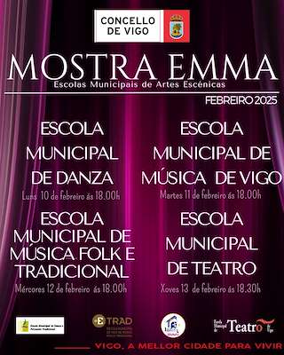 Fechas, información, programa, cartel, imágenes, mapa y ubicación de Mostra EMMA - Escolas Municipais de Artes Escénicas   en  Vigo