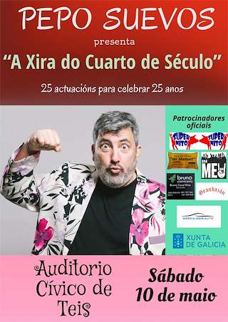 Fechas, información, programa, cartel, imágenes, mapa y ubicación de Pepo Suevos - A Xira do Cuarto de Século  (2025)  en  Vigo