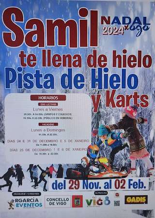 Fechas, información, programa, cartel, imágenes, mapa y ubicación de Pista de Hielo y de Karts de Samil  en  Vigo
