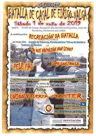 Recreación Batalla Casal do Eirigo en Valga