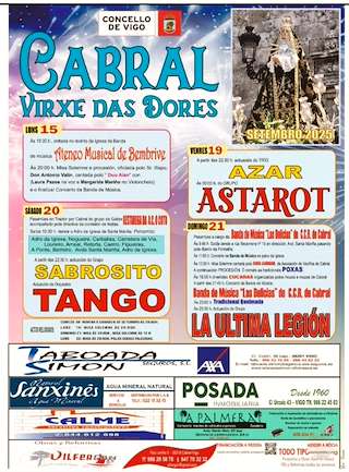 Fechas, información, programa, cartel, imágenes, mapa y ubicación de Romaría da Virxe das Dores de Cabral  en  Vigo