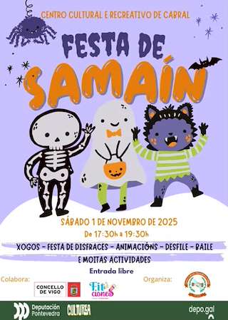 Fechas, información, programa, cartel, imágenes, mapa y ubicación de Samaín de Cabral (2025)  en  Vigo