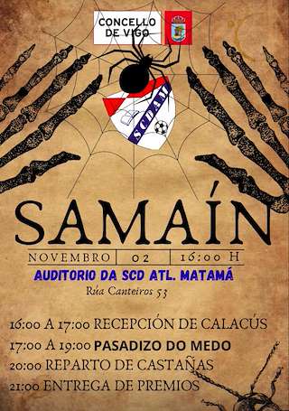 Fechas, información, programa, cartel, imágenes, mapa y ubicación de Samaín de Matamá (2025)  en  Vigo