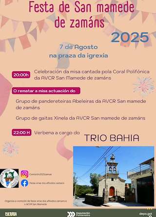 Fechas, información, programa, cartel, imágenes, mapa y ubicación de San Mamed de Zamáns   en  Vigo