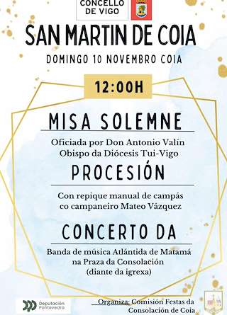 Fechas, información, programa, cartel, imágenes, mapa y ubicación de San Martiño de Coia  (2025)  en  Vigo