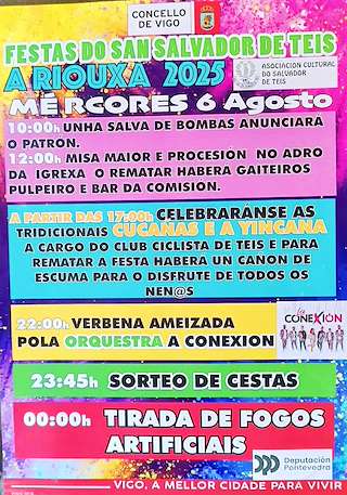Fechas, información, programa, cartel, imágenes, mapa y ubicación de San Salvador de Teis  en  Vigo