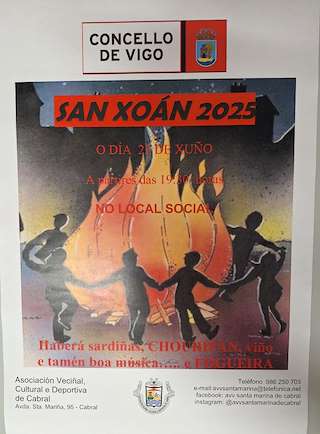 Fechas, información, programa, cartel, imágenes, mapa y ubicación de San Xoán de Cabral   en  Vigo