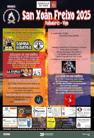 Fechas, información, programa, cartel, imágenes, mapa y ubicación de San Xoán de Freixo  en  Vigo