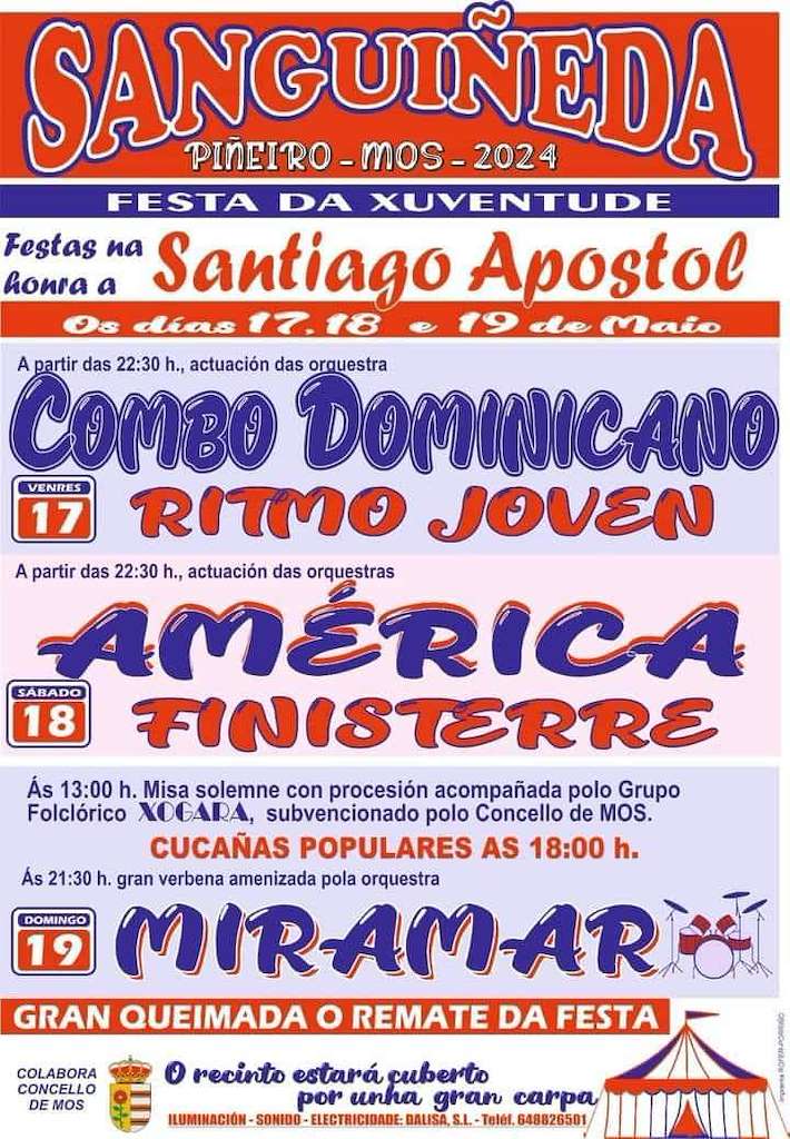 Santiago Apóstol - Festa da Xuventude de Piñeiro (2024) en Mos