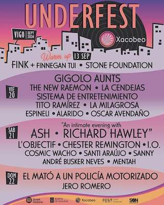 Fechas, información, programa, cartel, imágenes, mapa y ubicación de Underfest Xacobeo (2025)  en  Vigo
