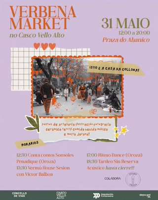 Fechas, información, programa, cartel, imágenes, mapa y ubicación de Verbena Market  en  Vigo