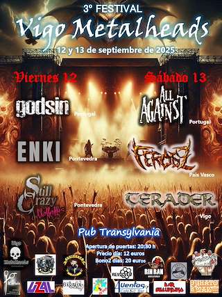 Fechas, información, programa, cartel, imágenes, mapa y ubicación de III Vigo Metalheads