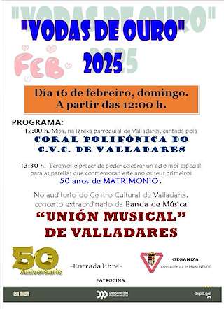 Fechas, información, programa, cartel, imágenes, mapa y ubicación de Vodas de Ouro de Valladares   en  Vigo