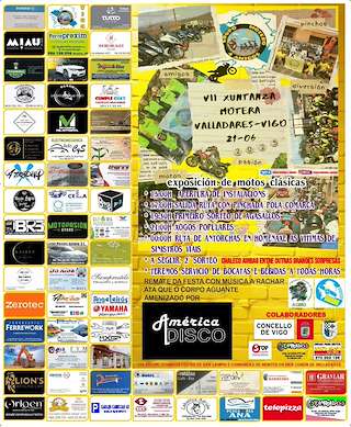 Fechas, información, programa, cartel, imágenes, mapa y ubicación de VII Xuntanza Motera de Valladares  en  Vigo