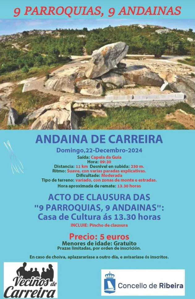 9 Parroquias, 9 Andainas - Andaina de Carreira (2024) en Ribeira