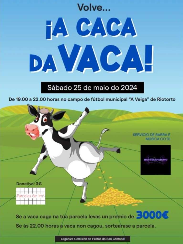 A Caca da Vaca en Riotorto