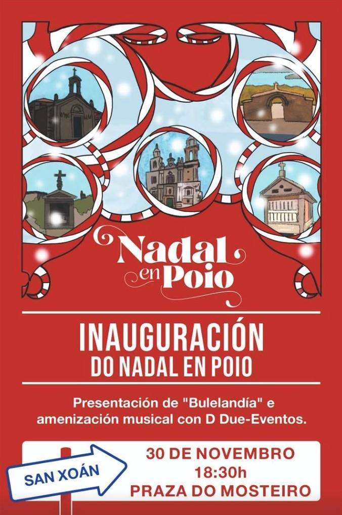 Acendido das Luces de Nadal (2024) en Poio