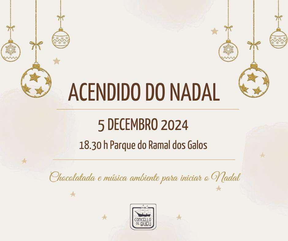 Acendido do Alumeado de Nadal (2024) en Bueu