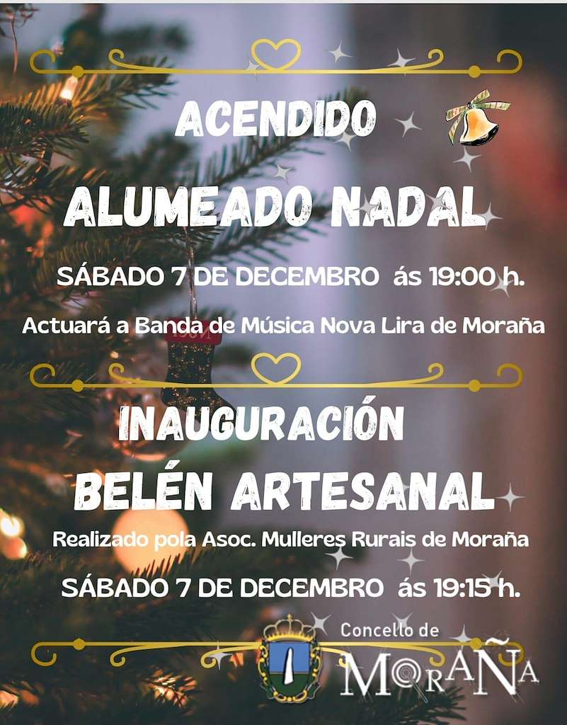 Acendido do Alumeado de Nadal en Moraña