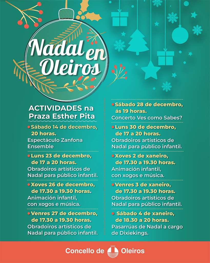 Actividades de Nadal (2024-2025) en Oleiros