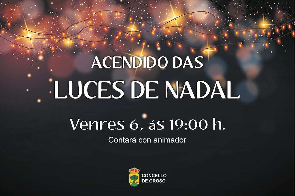 Alumeado de Nadal (2024) en Oroso