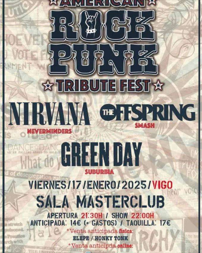 American Rock Punk - Tribute Fest (2025) en Vigo