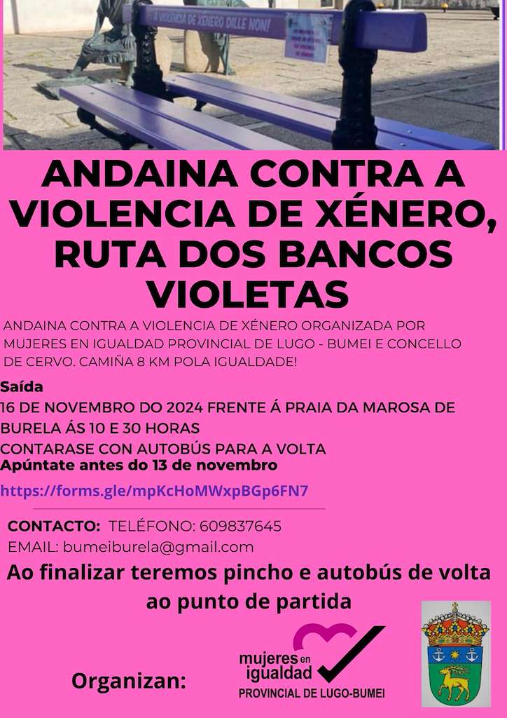 Andaina Contra a Violencia de Xénero  (2024) en Burela