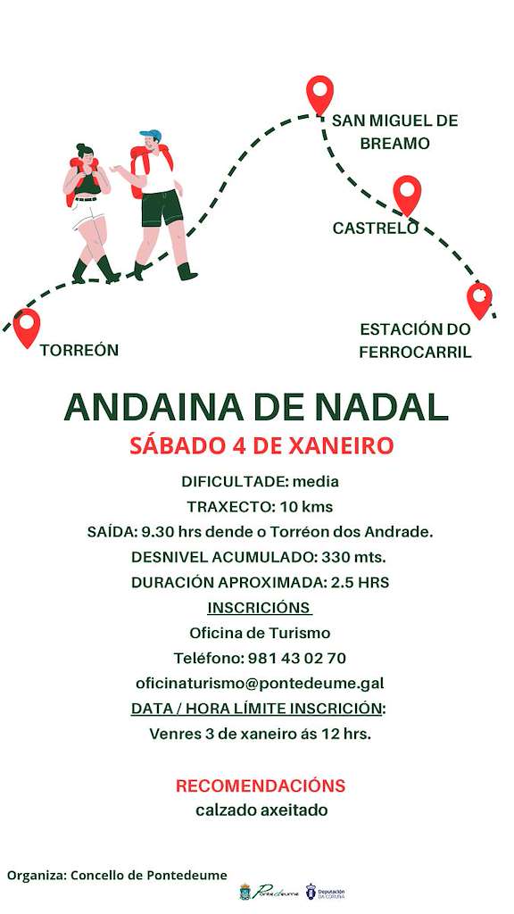 Andaina de Nadal (2025) en Pontedeume