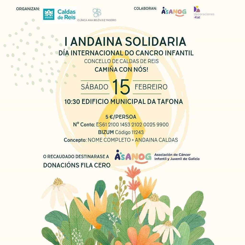 I Andaina Solidaria Día Internacional do Cancro Infantil  (2025) en Caldas de Reis