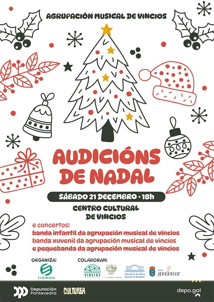 Audicións e Concerto de Nadal de Vincios (2024) en Gondomar