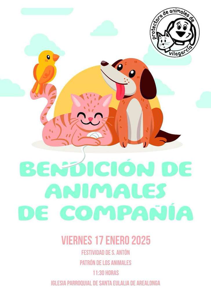 Bendición de Animales de Compañía de San Antón (2025) en Vilagarcía de Arousa