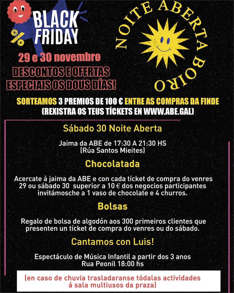 Black Friday - Noite Aberta (2024) en Boiro