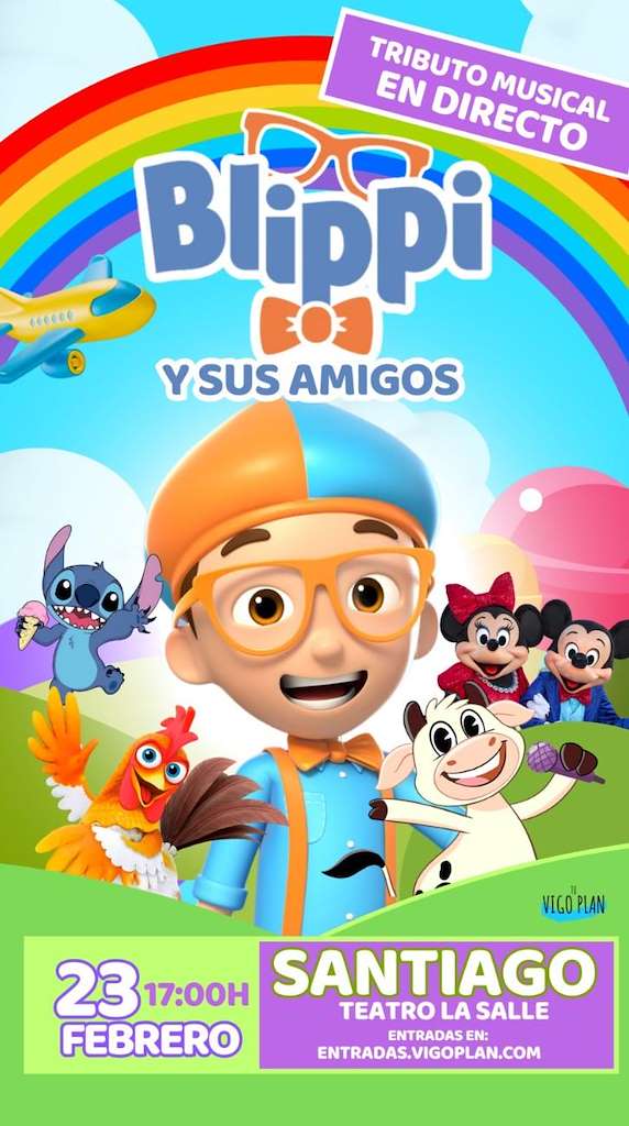 Blippi y sus Amigos - Tributo Musical (2025) en Santiago de Compostela