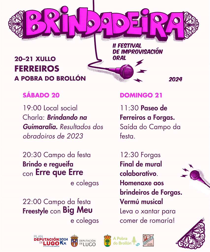 Brindadeira - Festival de Improvisación Oral (2024) en A Pobra do Brollón