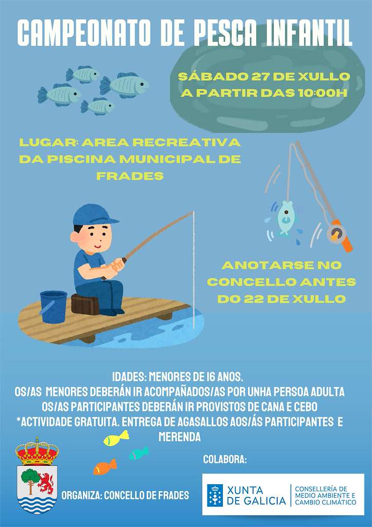 Campeonato de Pesca Infantil (2024) en Frades