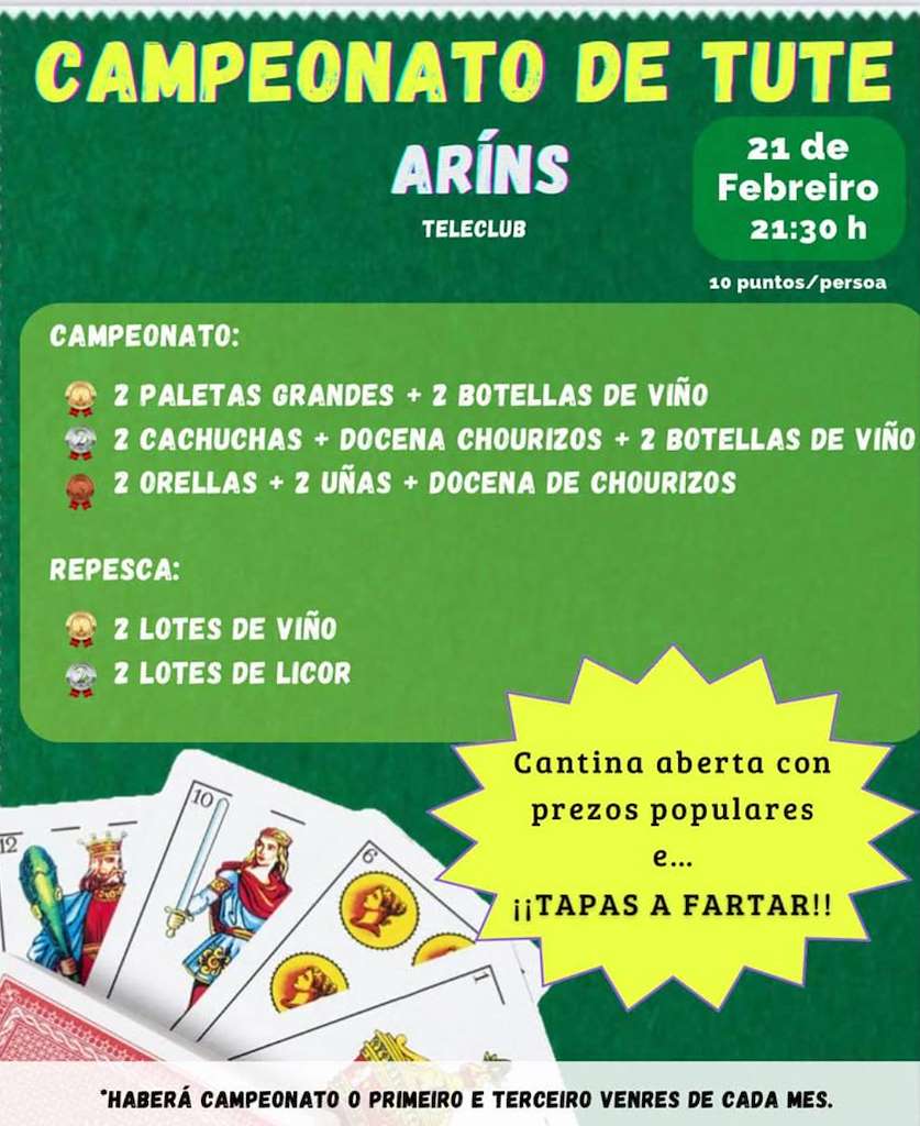 Campeonato de Tute de Aríns (2025) en Santiago de Compostela