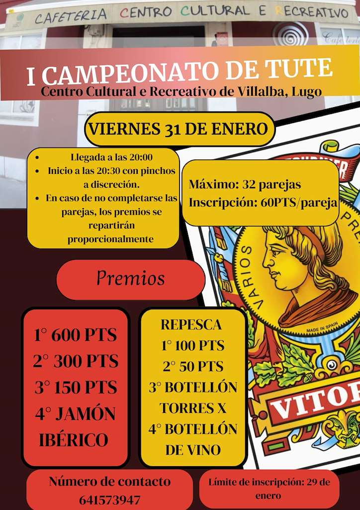 I Campeonato de Tute (2025) en Vilalba