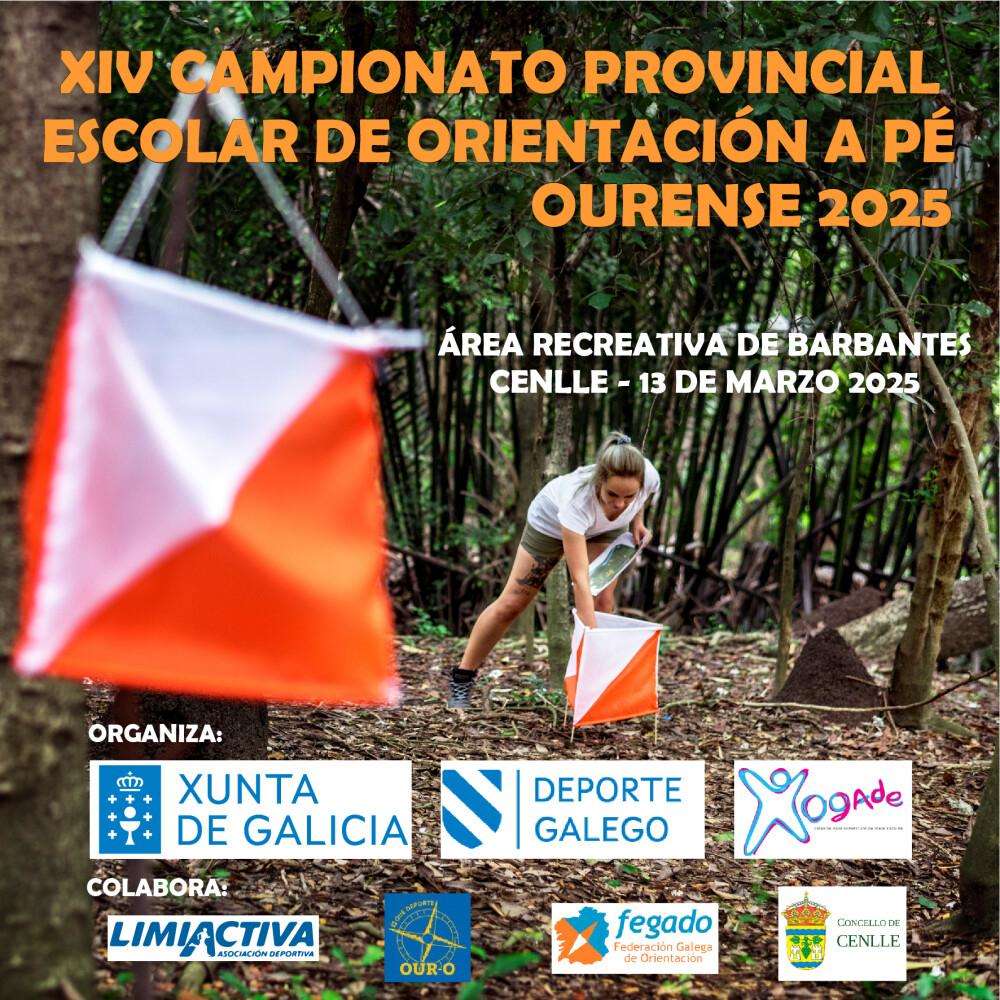 XIV Campionato Escolar Provincial de Ourense de Orientación (2025) en Cenlle