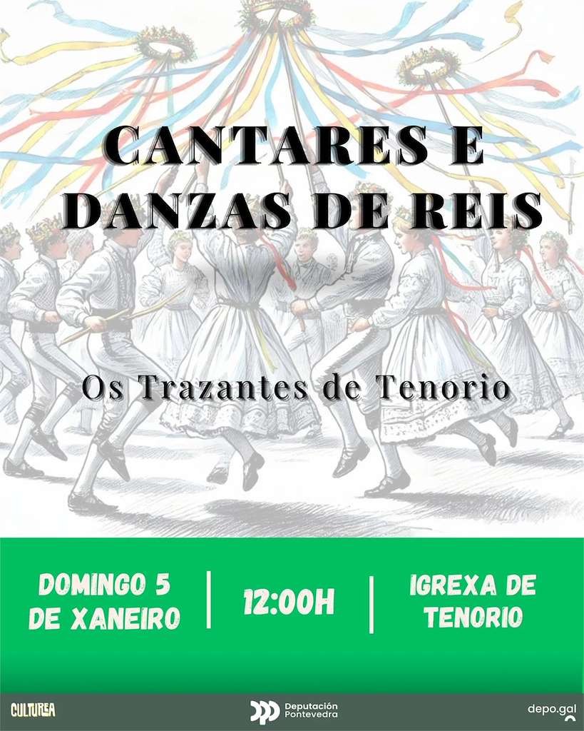 Cantares e Danzas de Reis de Tenorio (2025) en Cerdedo-Cotobade