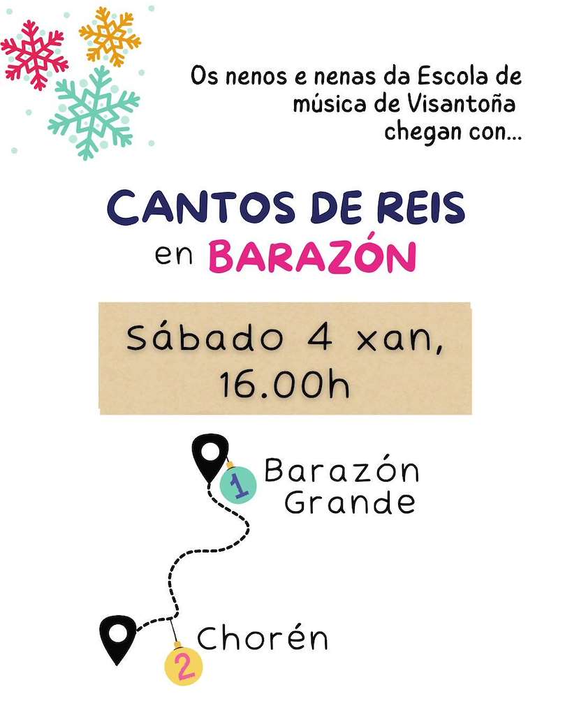 Cantos de Reis de Barazón (2025) en Santiso