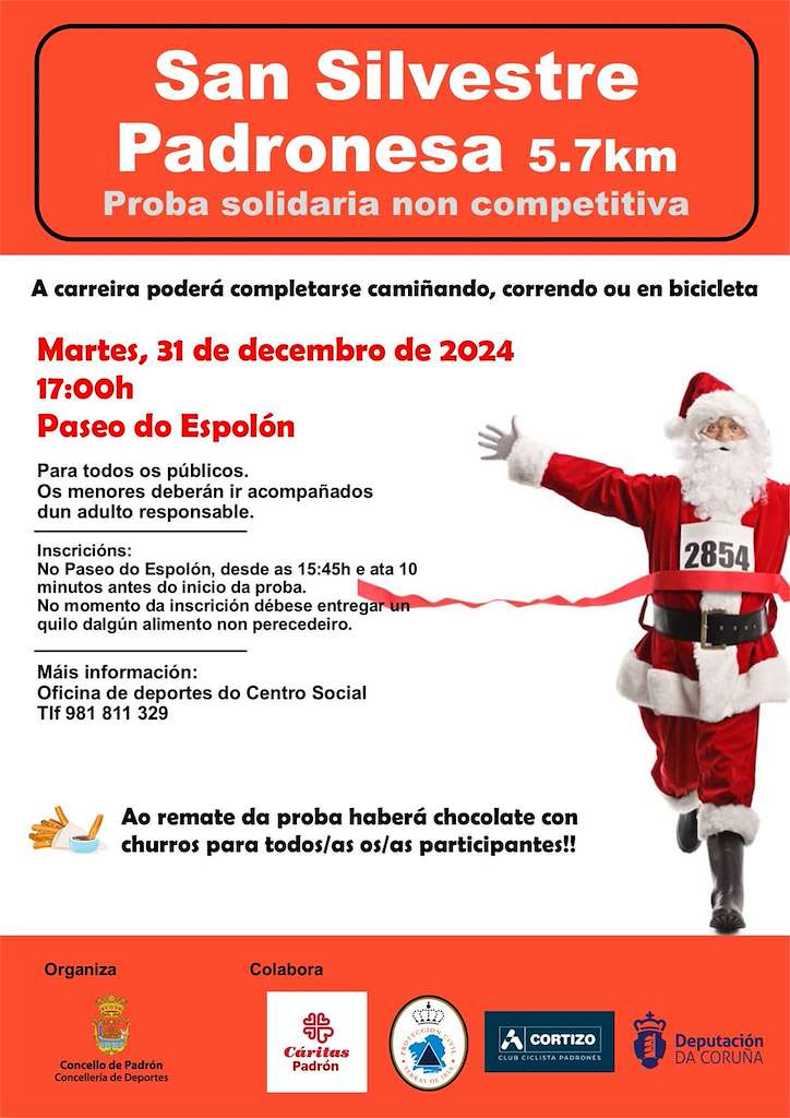 Carreira Solidaria de San Silvestre (2024) en Padrón