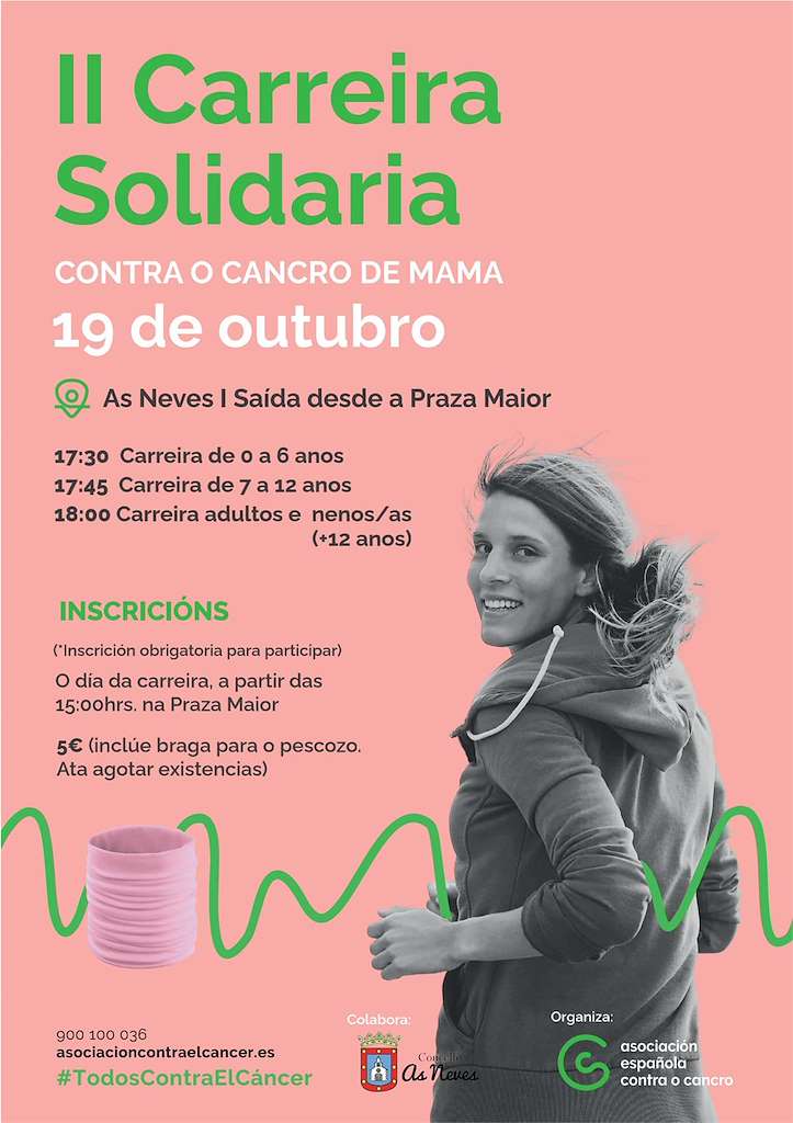 II Carrera Solidaria Contra el Cáncer de Mama (2024) en As Neves